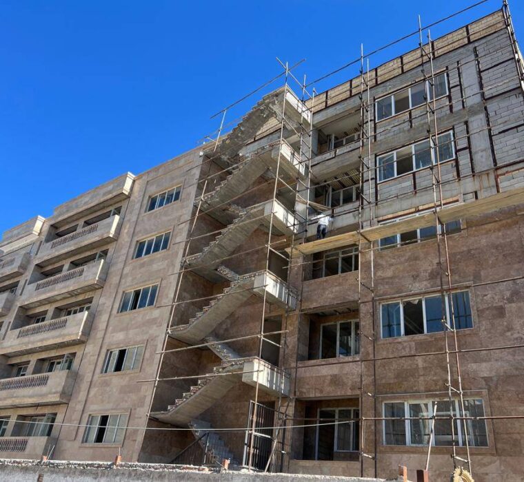 پروژه مسکونی نیاوران تبریز - نمای شمالی